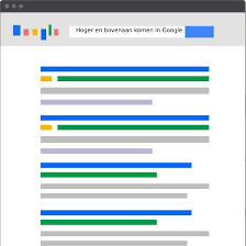 hoger in google resultaten