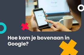 site bovenaan in google