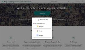 bing website aanmelden