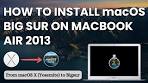 macos big sur macbook air 2013