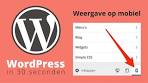 wordpress website mobiel vriendelijk maken