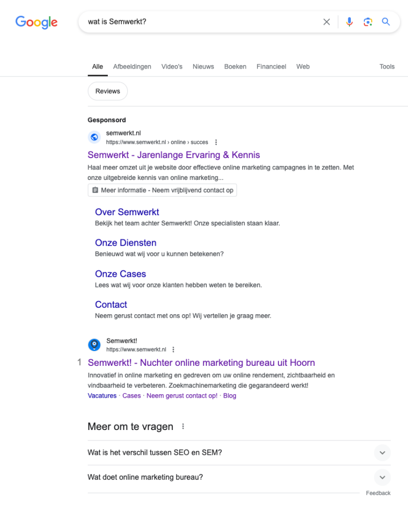 sem zoekmachine marketing
