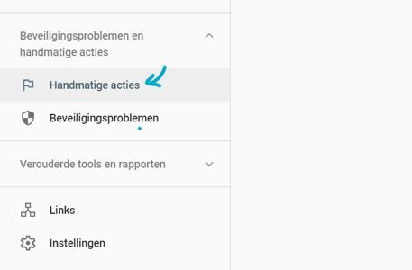 website niet op google