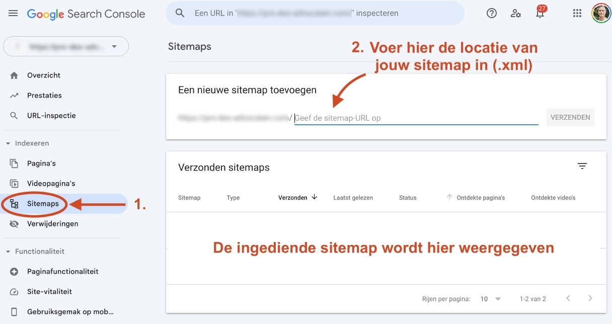 snel hoog in google