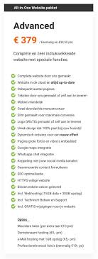 wat kost een website bouwen