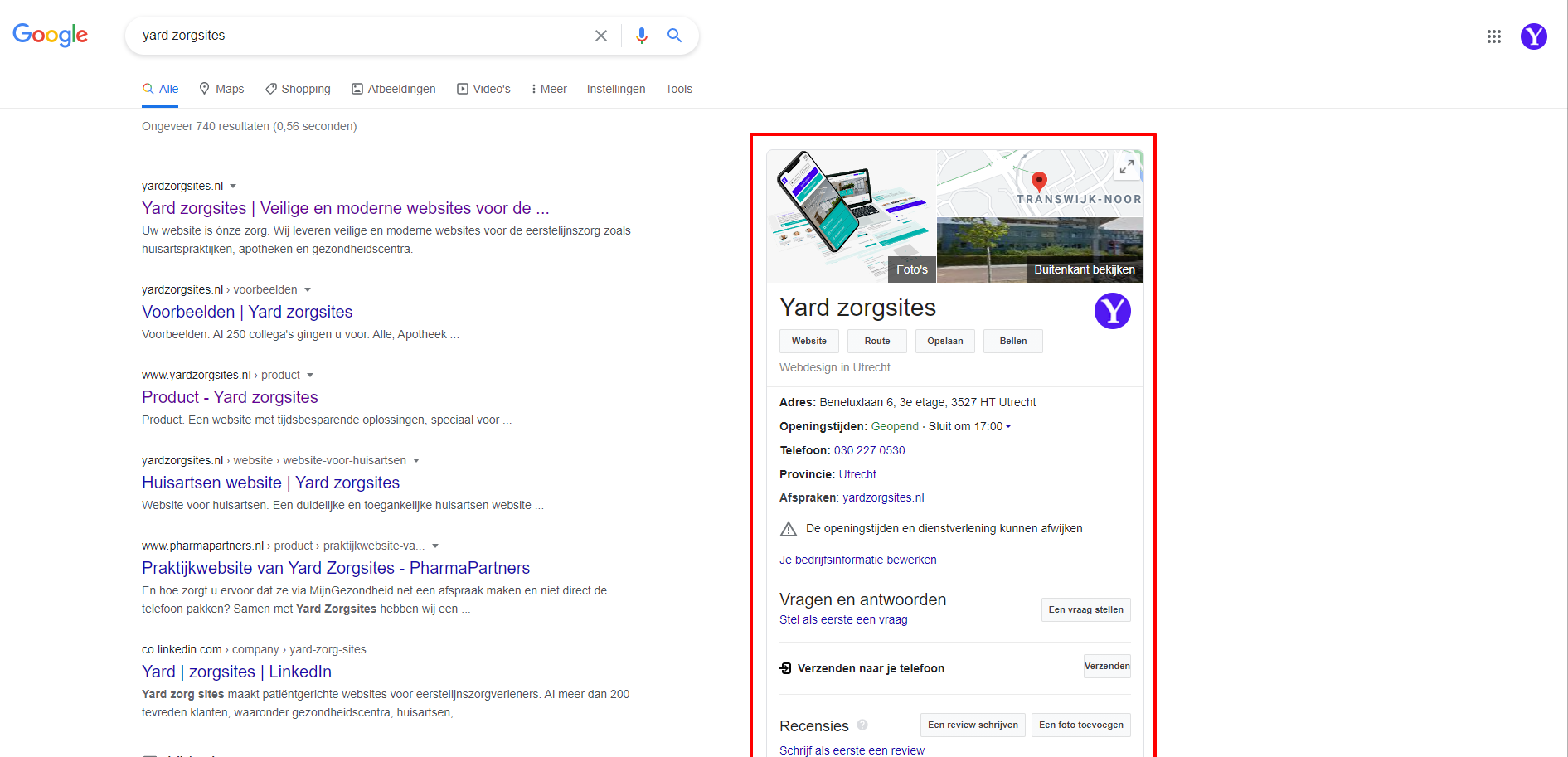 beter gevonden worden google
