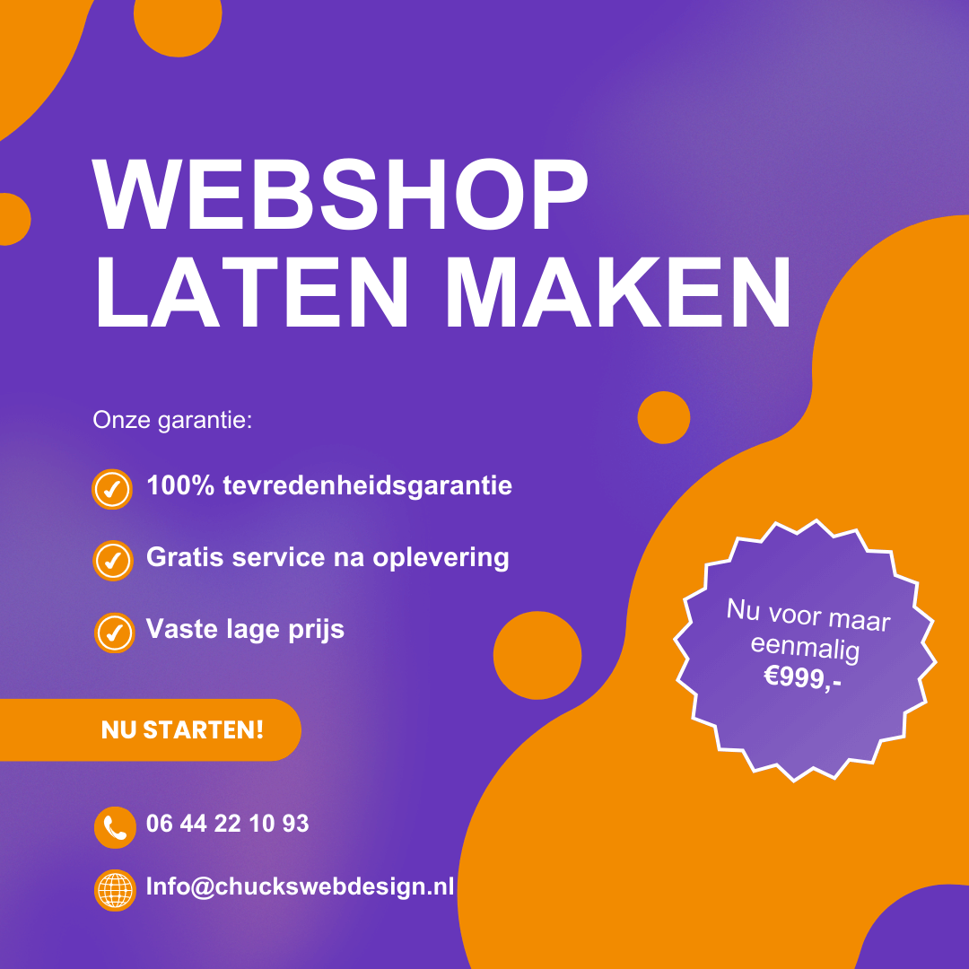 webwinkel laten maken prijs