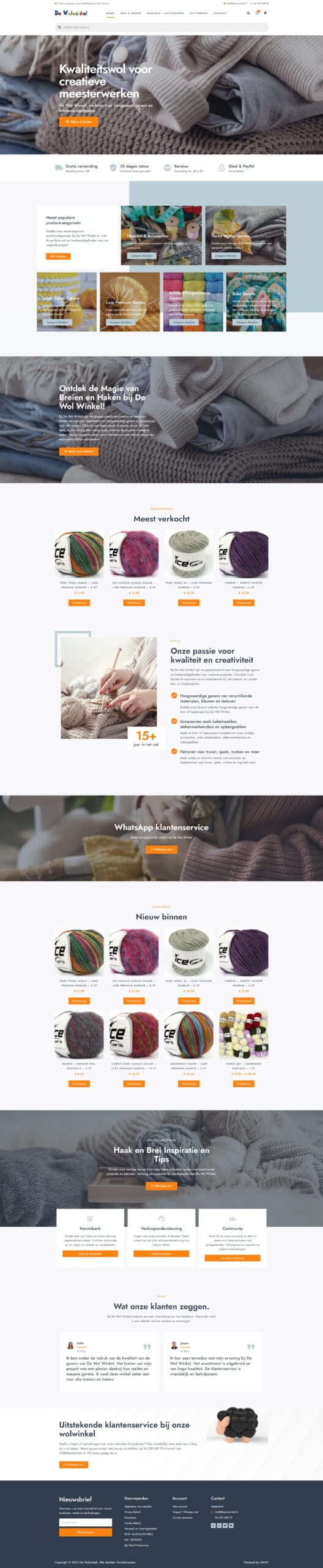 professionele wordpress webshop