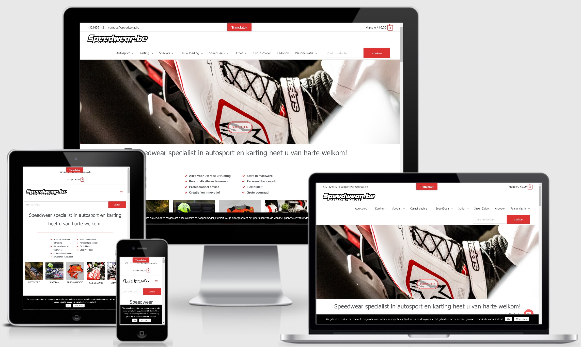 woocommerce website bouwer
